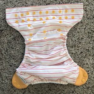 BumGenius Other - BumGenius Pocket One-Sz Diaper Red & Orange Stripe BumGenius Other - BumGenius Pocket One-Sz Diaper Red & Orange Stripe